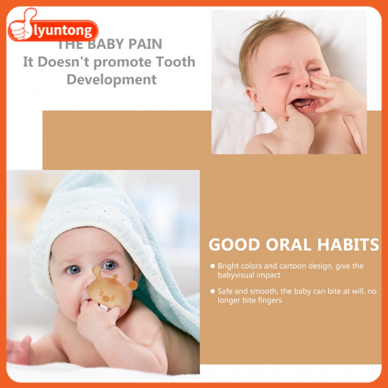 Đồ Chơi Gặm Nướu Hình Nấm Bằng Silicone Dành Cho Trẻ Nhỏ