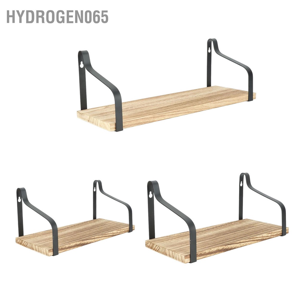 Hydrogen065 3 Kệ Nổi Bền Treo Tường Gỗ Mộc Mạc Tinh Tế Cho Gia Đình Cửa Hàng Văn Phòng