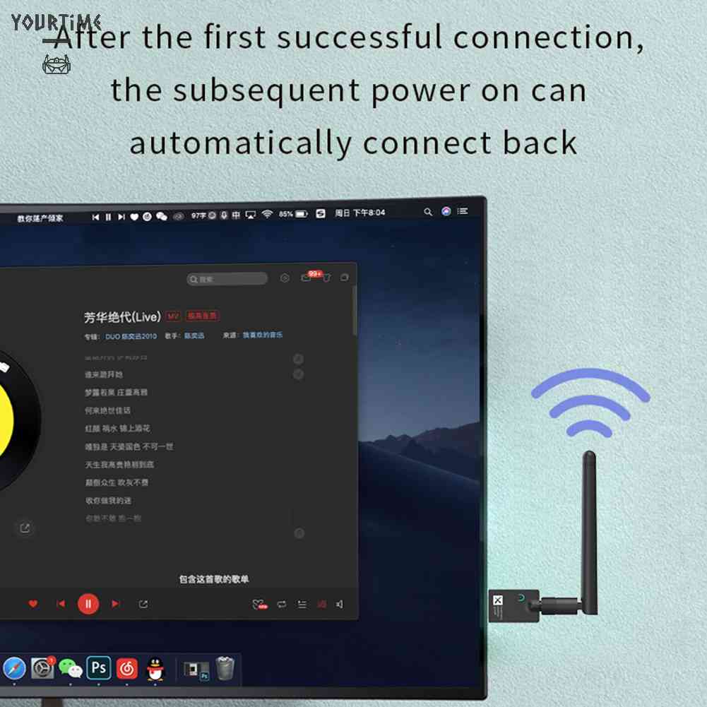 Bộ Truyền Tín Hiệu Bluetooth 5.2 Không Dây Cho Tai Nghe / Âm Thanh / Máy Tính