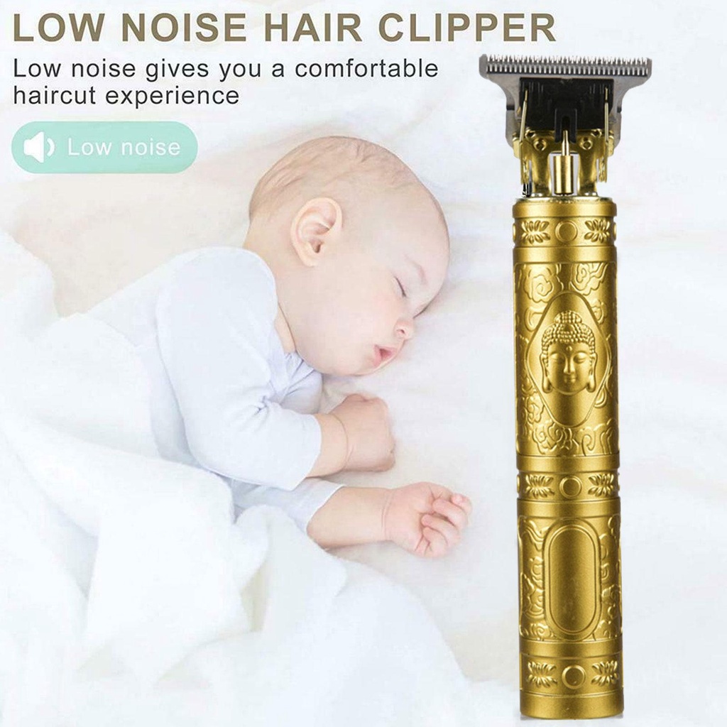 Tông Đơ Cắt Tóc 4 Số F6X8 Bằng Nhựa Có Thể Sạc Lại Bằng Cổng USB