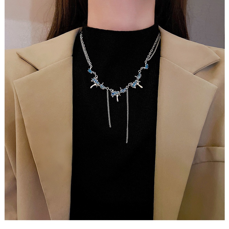 Glacier Dây Chuyền Phối Tua Rua Phong Cách Hip Hop Cá Tính Ngọt Ngào Cho Nữ