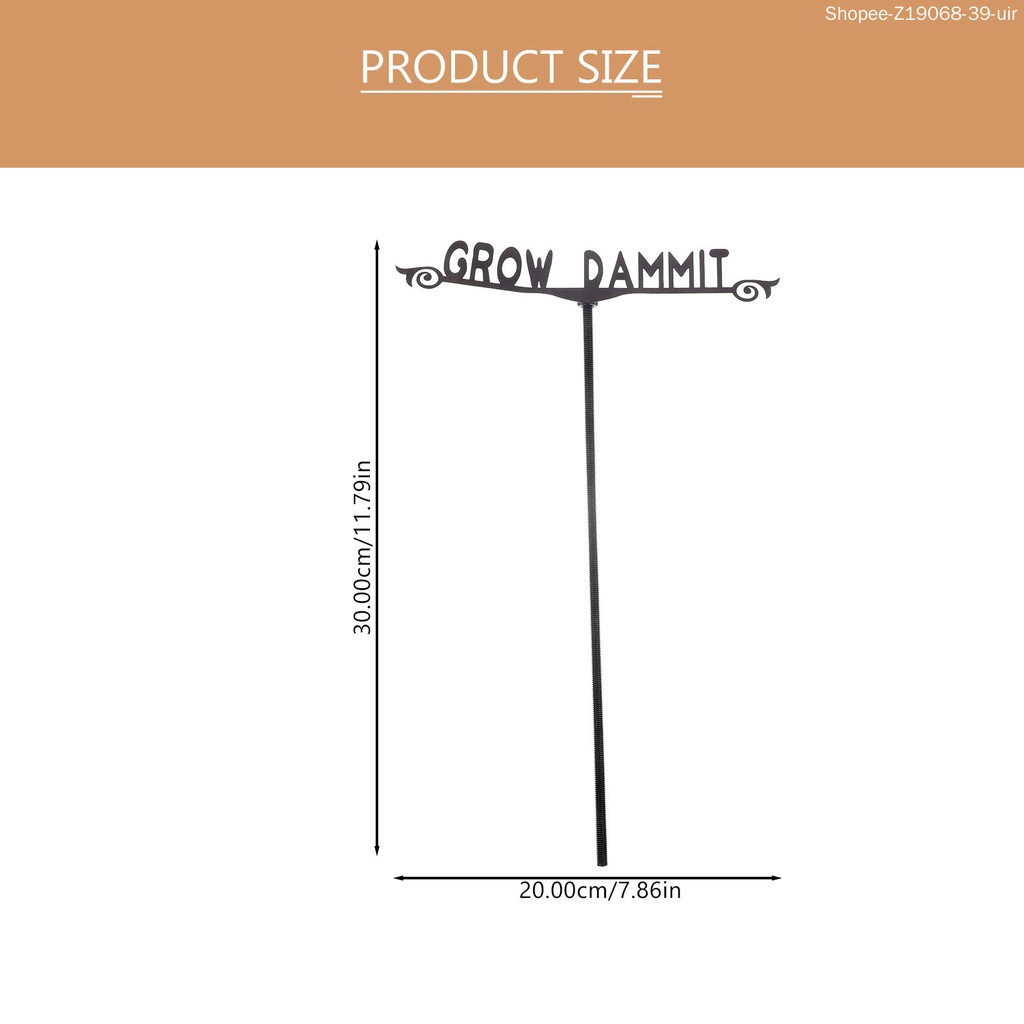 Biển Hiệu Kim Loại Trang Trí Vườn Kích Thước 30X1X1cm