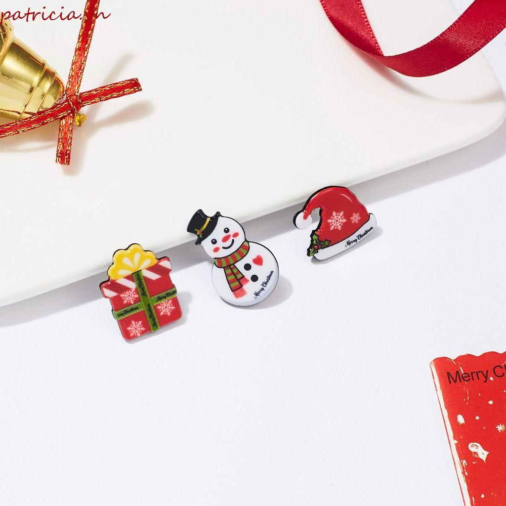 Ghim Cài Áo Họa Tiết Giáng Sinh Hoạt Hình Dễ Thương Bắt Mắt