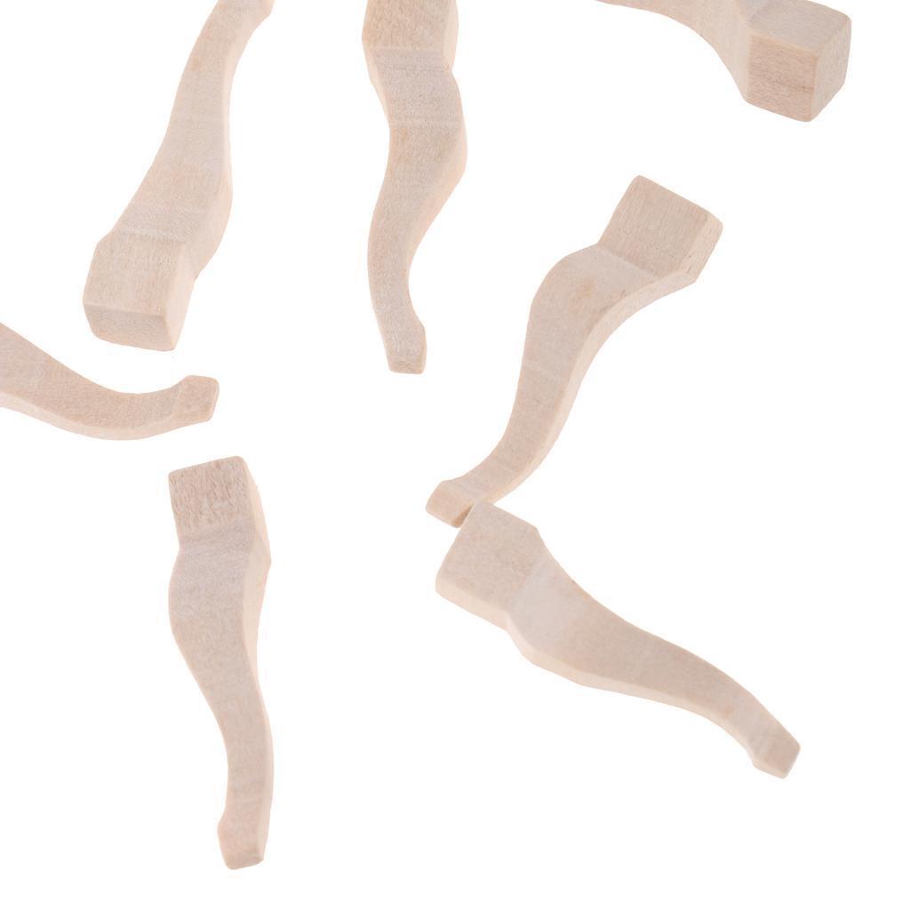 Set 10 Chân Bàn Gỗ Tỉ Lệ 1 / 12 Trang Trí Nhà Búp Bê