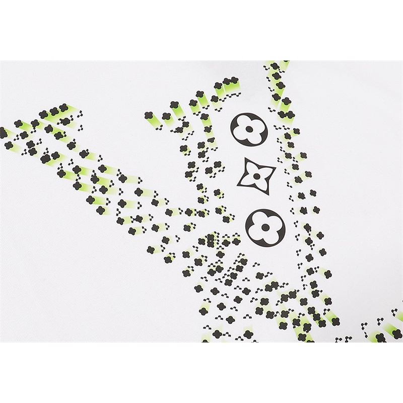 L &amp; V Áo Thun Bóng Rổ Tay Ngắn In Hình Thỏ Phun Kỹ Thuật Số Phiên Bản Giới Hạn 88 Mới Cho Nam Và Nữ