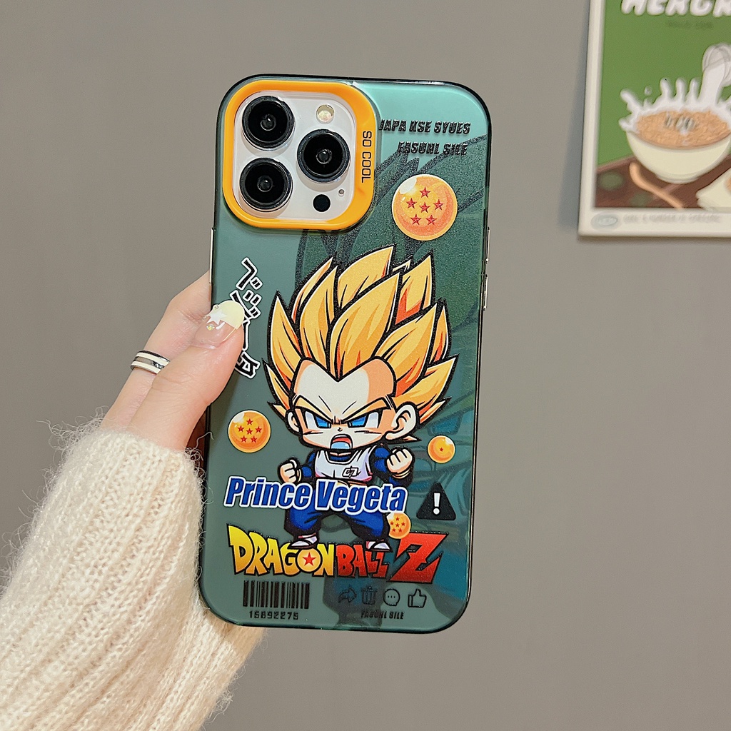 Ốp Điện Thoại Tpu Dẻo Trong Suốt Hai Mặt In Logo Super Saiyan Độc Đáo Chống Rơi Cho iPhone 11 13 12 14 Pro Max