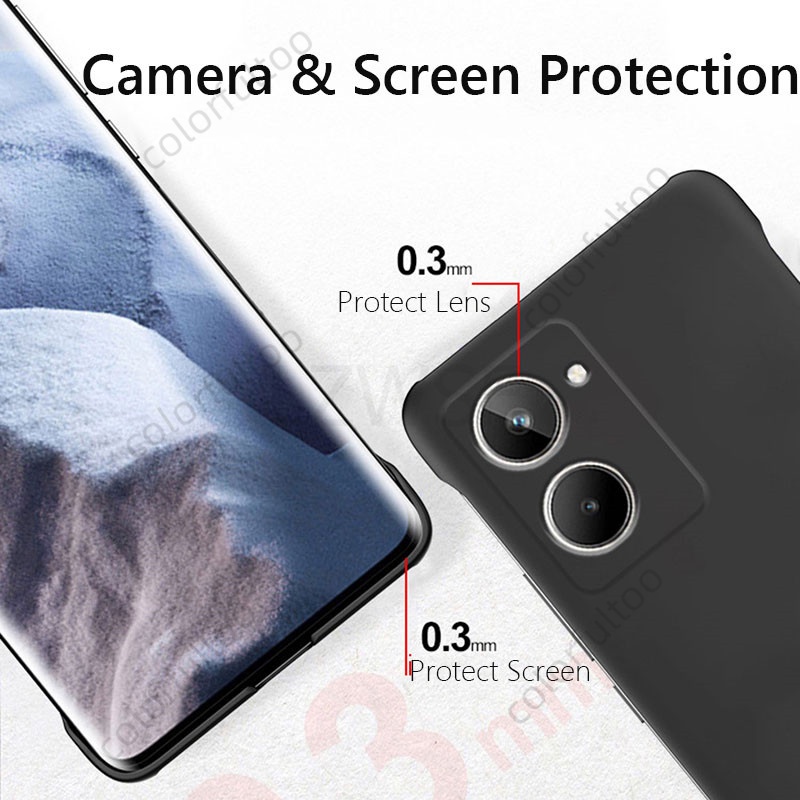 Ốp Điện Thoại PC Cứng Không Viền Chống Sốc Màu Kẹo Cho Realme 10 Pro Plus 10Pro + Realme10Pro Realme10 4G 5G