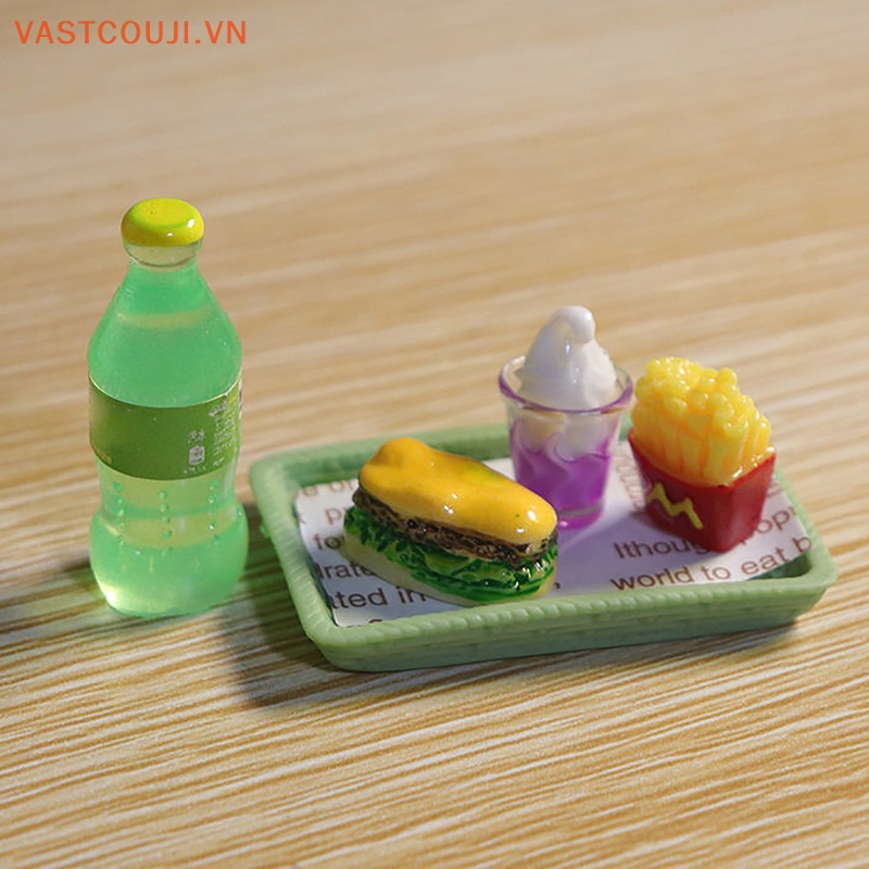 Bộ Mô Hình VASTJI VASTJI Shoog Mini Hình Burger Và Khoai Tây Chiên Dành Cho Nhà Búp Bê