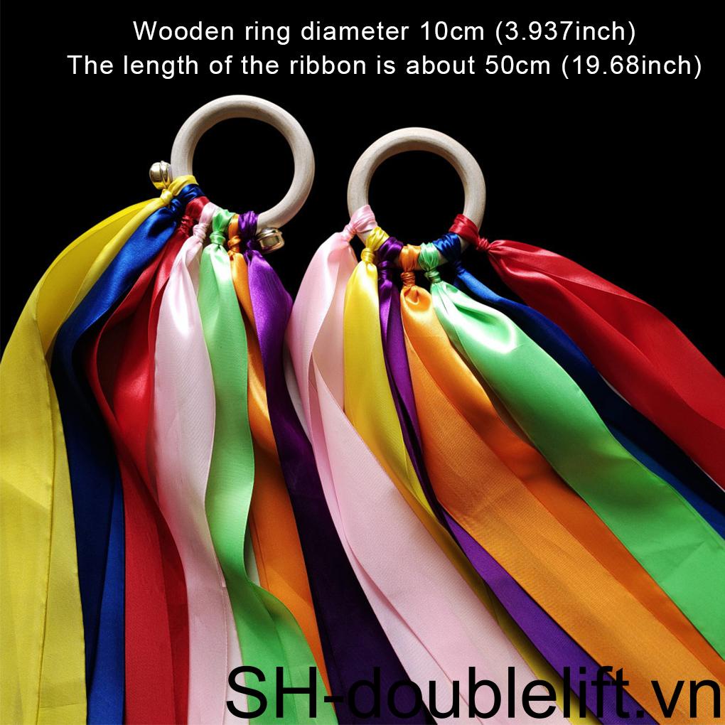 Vòng Gỗ Ruy Băng Tập Nhảy Thể Dục Chuyên Nghiệp Có Thể Tái Sử Dụng Cho Trẻ Em