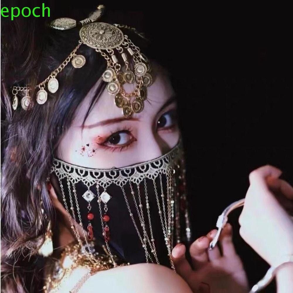 Epoch Mạng Che Mặt Chống Nắng Phối Tua Rua Phong Cách Hanfu|Phụ Kiện Hán Phục Phong Cách Trung Hoa