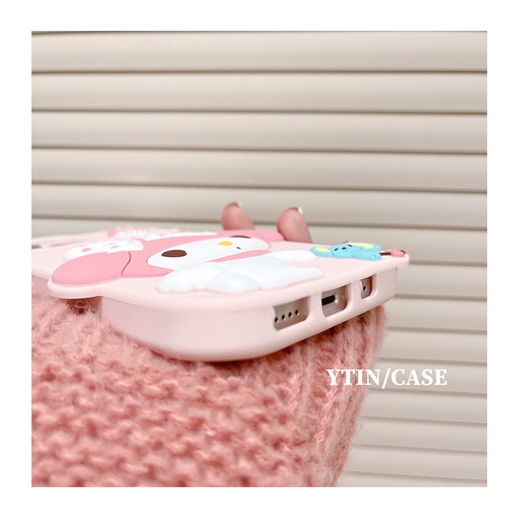Ốp Điện Thoại Silicon Mềm Chống Sốc Chống Rơi Thân Thiện Với Da Hình Búp Bê 3D Dễ Thương Cho iPhone 14 13 12 11 Pro Max 14 Plus