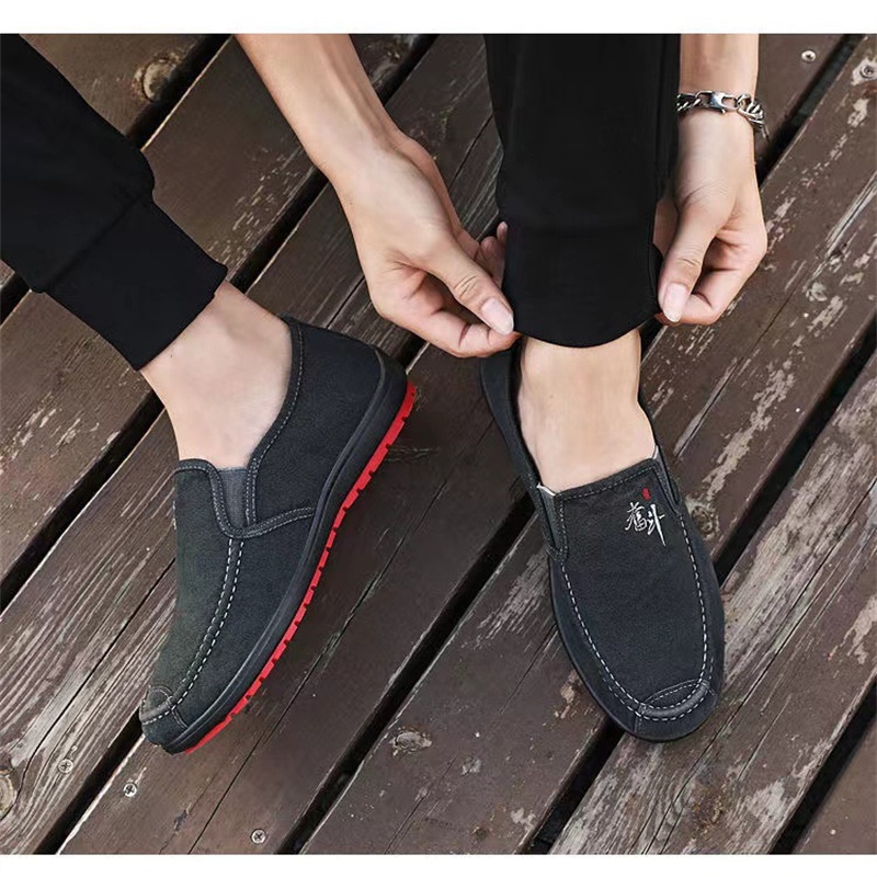 Giày Lười Vải Thời Trang Cho Nam