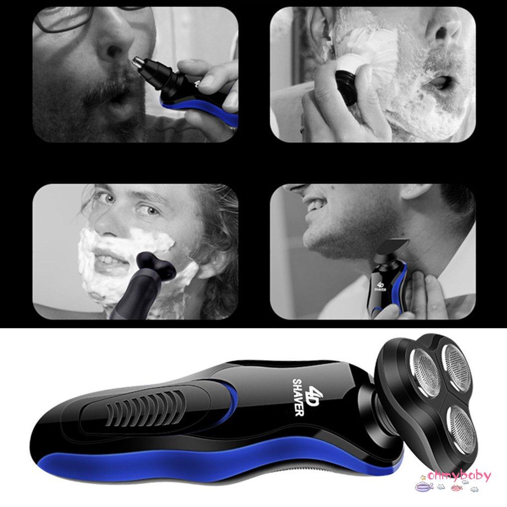 [OMB] Điện Sạc Râu Kiêm Máy Cạo Nam Ướt-Khô Sử Dụng Kép Có Thể Giặt Tóc [Z/15]