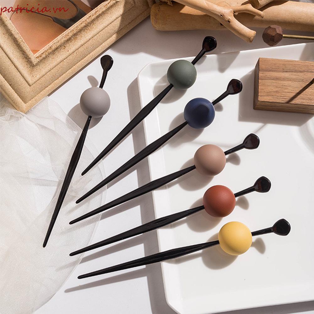 Kẹp Tóc Hình Tròn Đơn Giản Ngọt Ngào Thời Trang Nhật Bản Cho Nữ