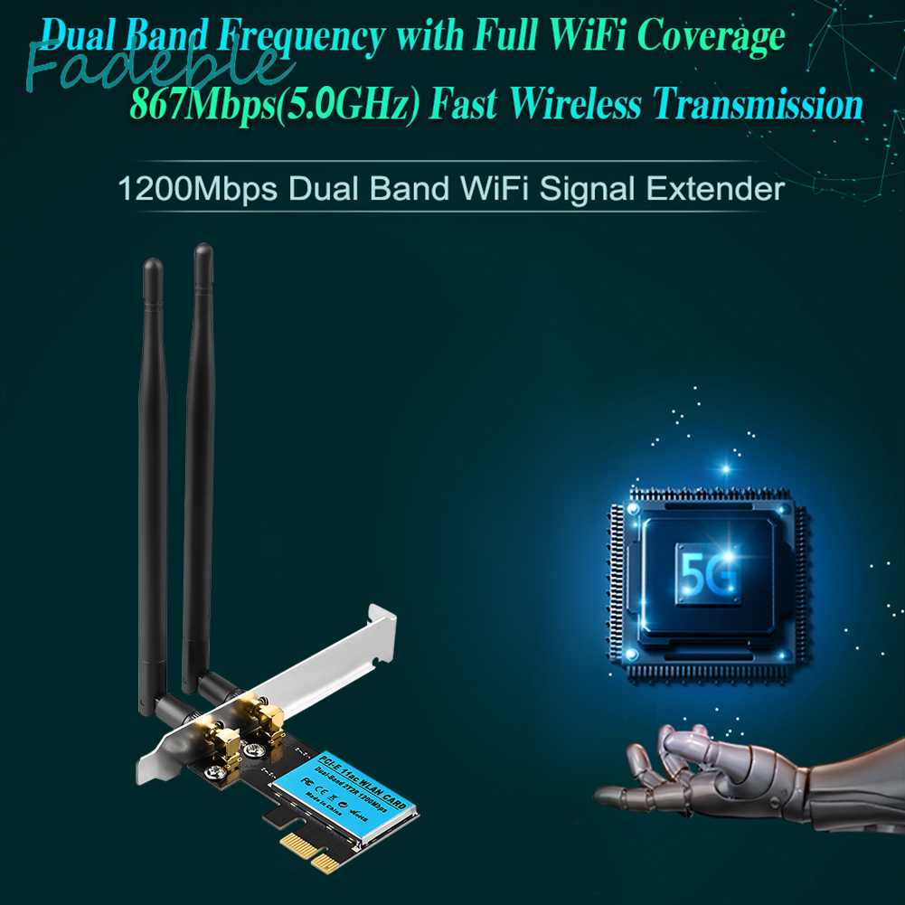 Thẻ Mạng Không Dây 2.4G / 5GHz 1200Mbps