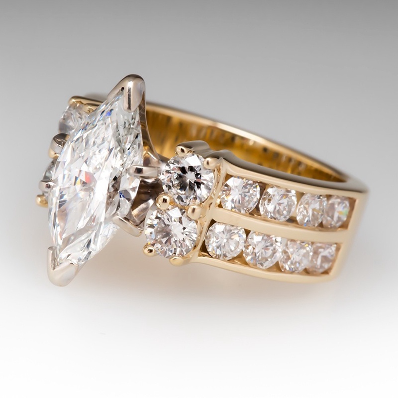 Ygt Nhẫn Đính Đá Zircon Pha Lê Thời Trang Hiện Đại Cho Nữ