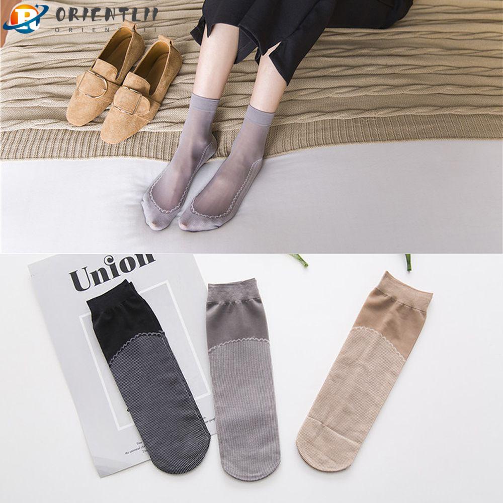 Vớ Lụa Thủy Tinh Chống Trượt Thoải Mái Thời Trang Mùa Hè Cho Nữ