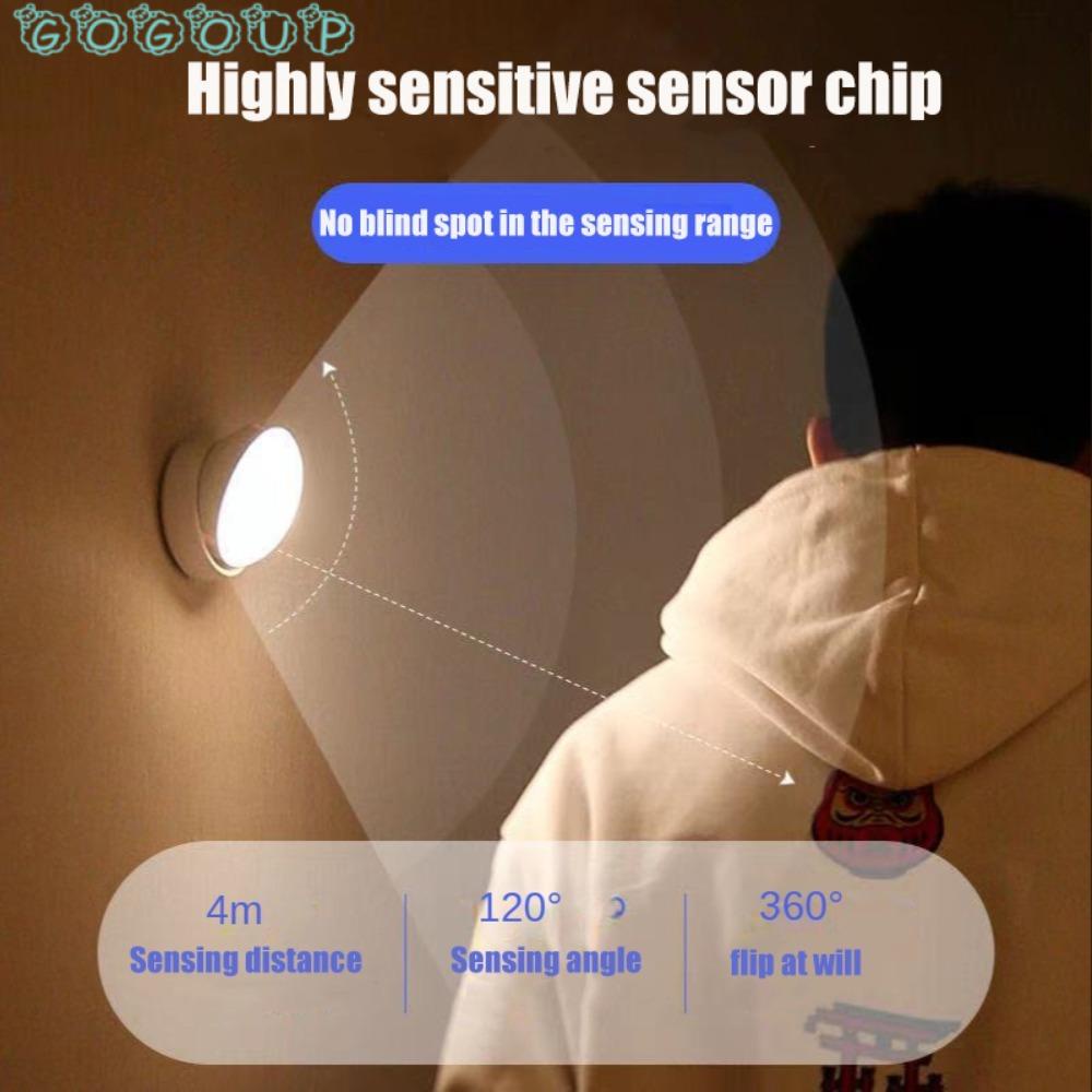 Đèn Ngủ Tròn Điều Khiển Bằng Âm Thanh / Ánh Sáng Ban Đêm Sạc USB