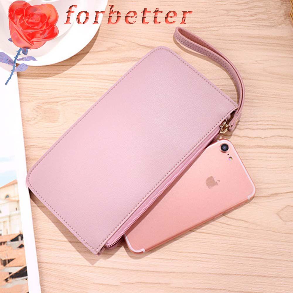 Ví Cầm Tay Dáng Dài Có Khóa Kéo Thời Trang Cho Nữ