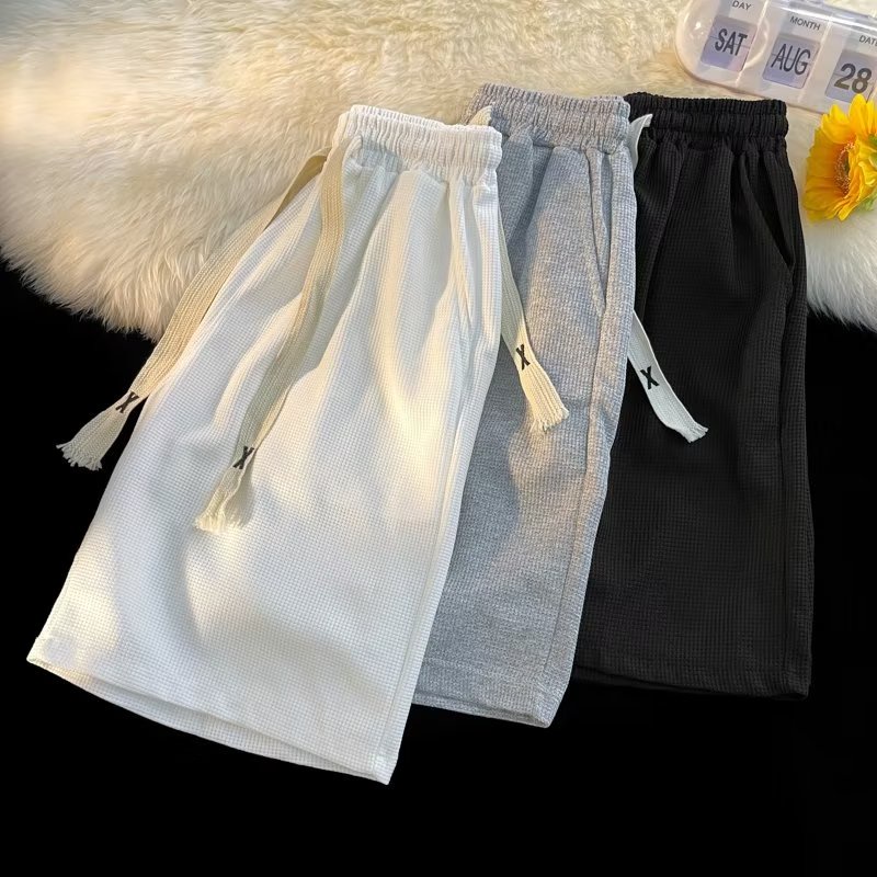 Quần Short Kaki Mỏng Dáng Rộng Phong Cách Đường Phố Mỹ Thời Trang Mùa Hè Cho Nam