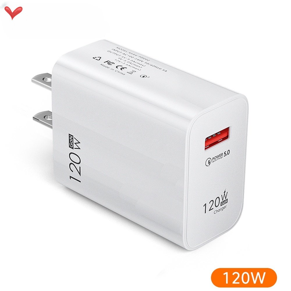 Củ Sạc Nhanh 120W Usb 3.0 Cho Điện Thoại