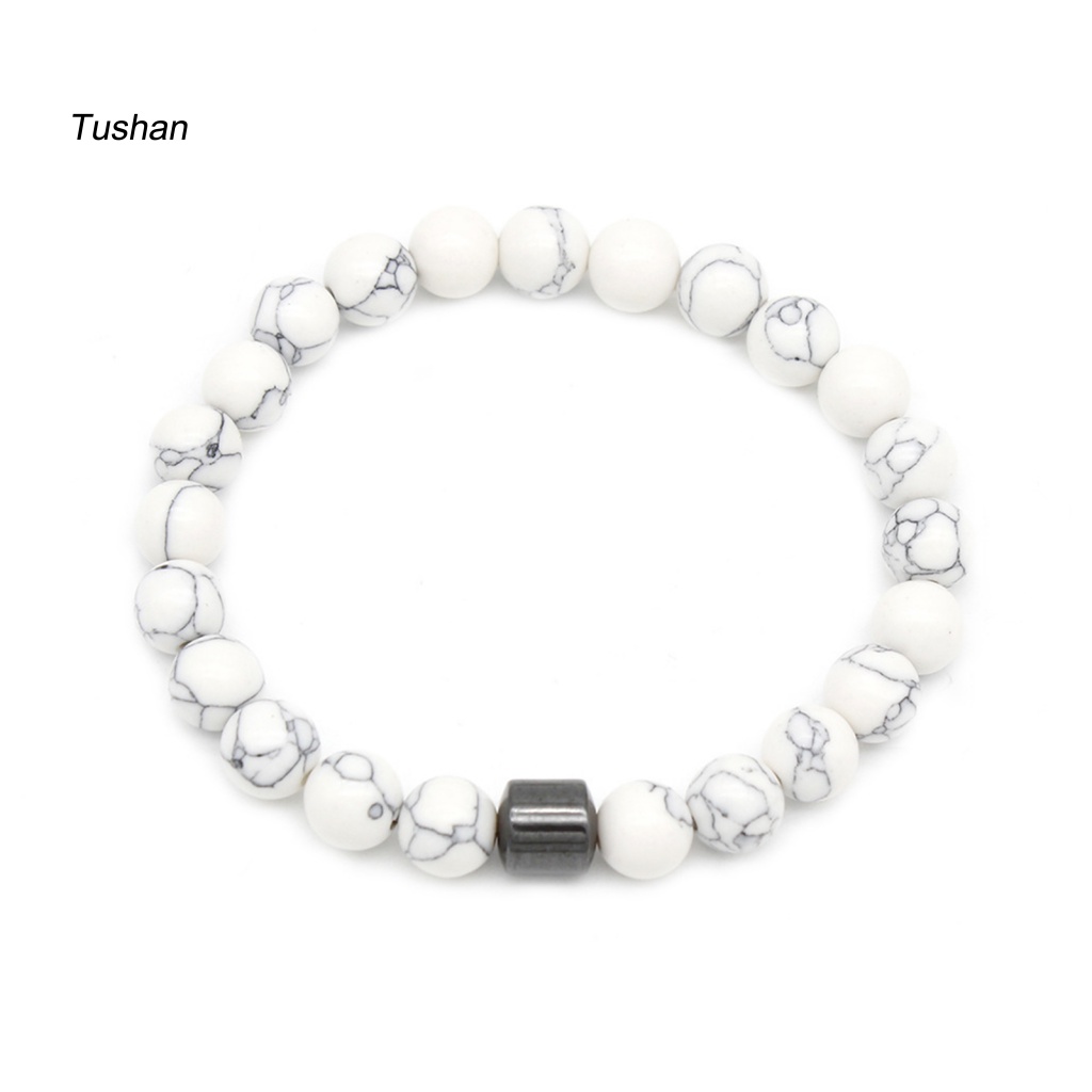 Vòng Tay Chuỗi Hạt Đá Mắt Hổ Tự Nhiên 8mm Co Giãn Dễ Phối Đồ Giảm Căng Thẳng