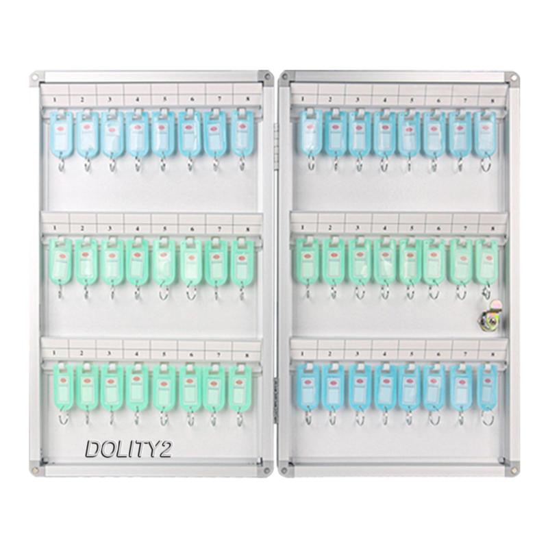 Tủ Đựng Chìa Khóa 48 Nút Bằng Kim Loại Gắn Tường Tiện Dụng Cho Văn Phòng / Nhà Kho