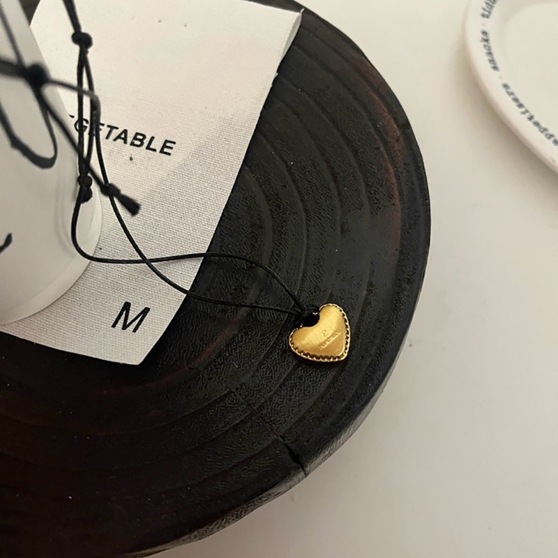 Yoi Vòng cổ Hình Trái Tim Dây Sáp Xương Quai Xanh Có Thể Điều Chỉnh Khí Chất Niche Hàn Quốc Cho Nữ Sinh