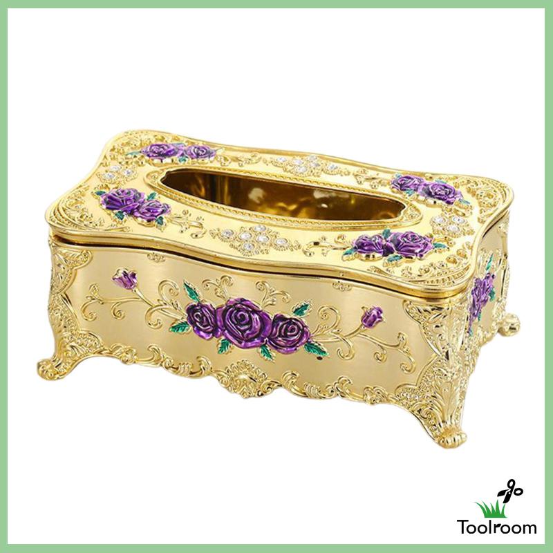 Hộp Đựng Khăn Giấy Hình Chữ Nhật Màu Vàng Cam