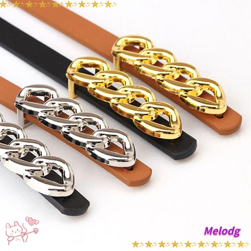 MELODG Thắt Lưng Da Mỏng Phong Cách Vintage Thời Trang Cho Nữ