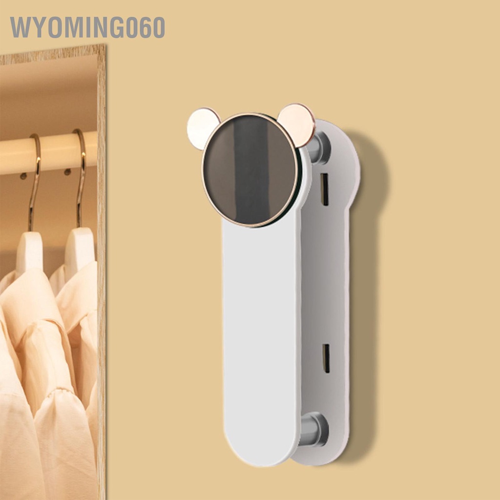Wyoming060 Treo Tường Móc Quần Áo Người Tổ Chức Có Thể Thu Vào Keo Tiết Kiệm Không Gian Giá Đỡ Cho Phòng Ngủ Ban Công