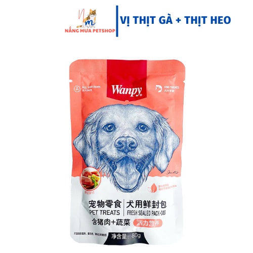Pate cho chó, pate chó Wanpy mix vị cao cấp