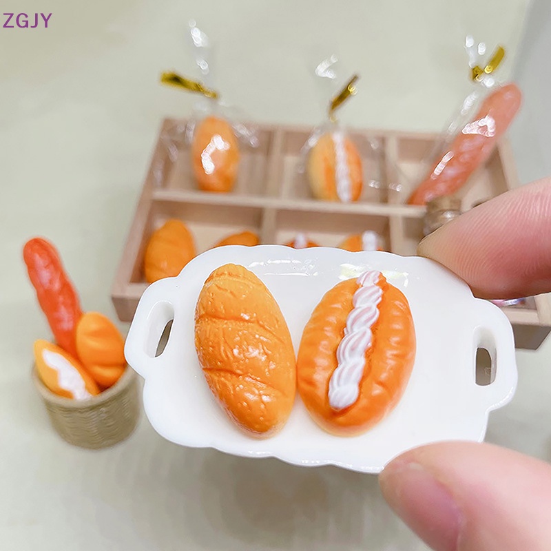 Set 4 / 5 Bánh Mì Giả Mini Tỉ Lệ 1: 12 Trang Trí Nhà Búp Bê Mới