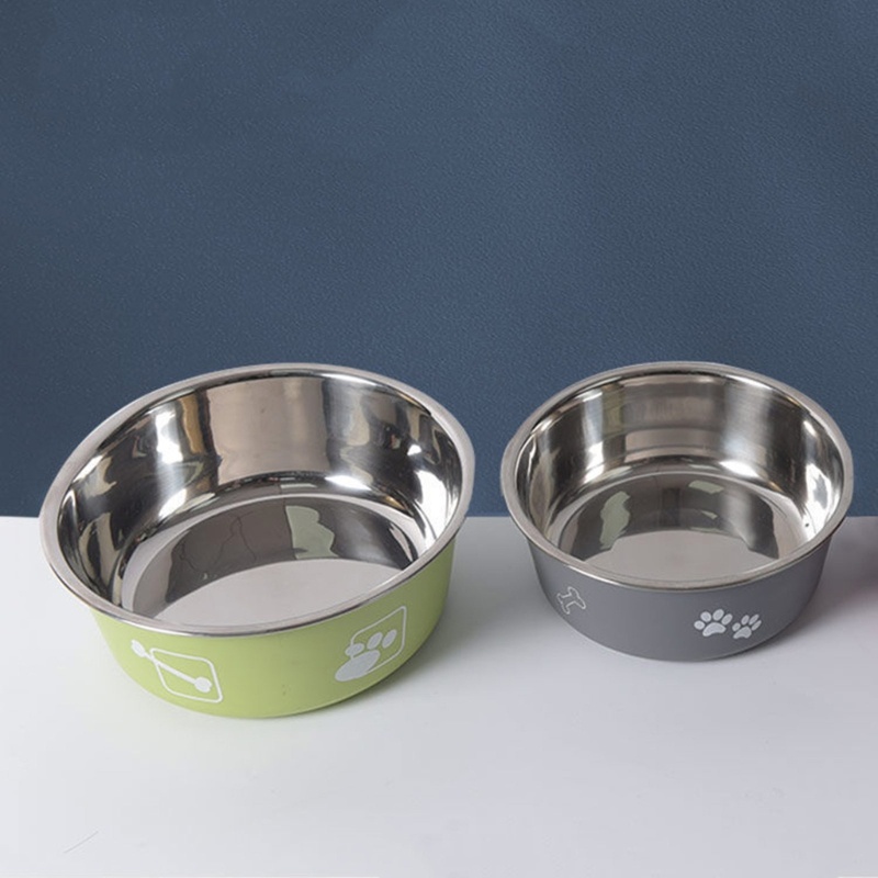 Bát Đựng Thức Ăn Bằng Thép Không Gỉ Chống Trượt Cho Thú Cưng