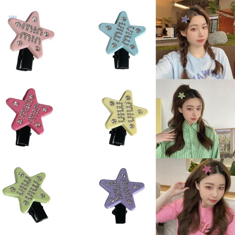 Kẹp Tóc Hình Ngôi Sao Đính Đá Lấp Lánh