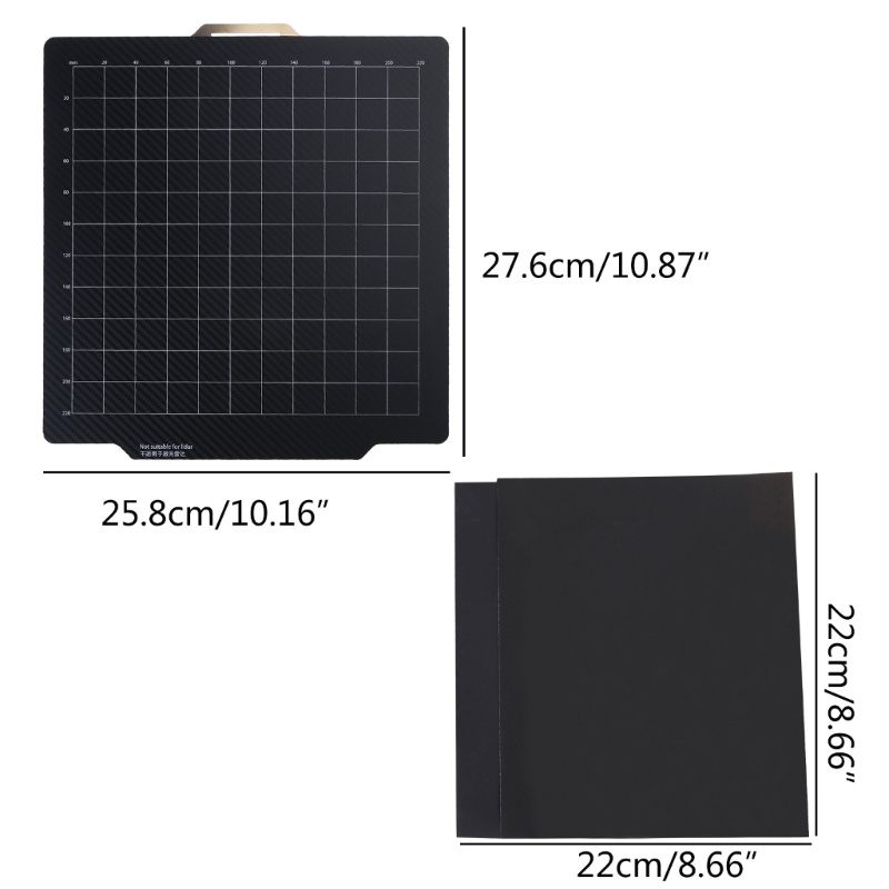 Tấm Lót Giường Bằng pei 276x258mm iwo bambu lab x1 p1p