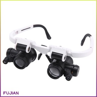 Magnification Binocular Magnifier Head-Mounted Repair Led Magnifying Glass Jewellery Identification