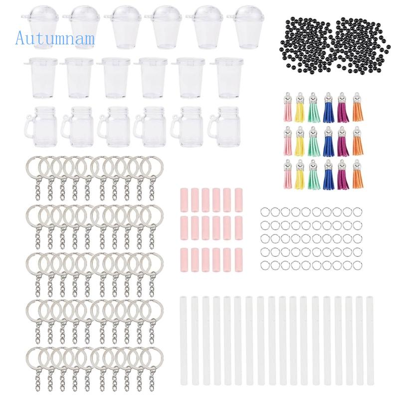 Set 204 Ống Hút Mini Dùng Làm Móc Khóa DIY