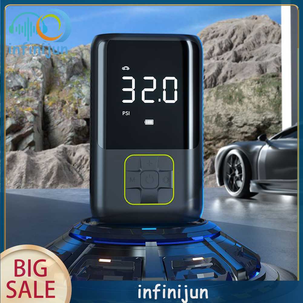 Máy Bơm Lốp Xe Điện Mini 4000mAh 150PSI Type-C USB