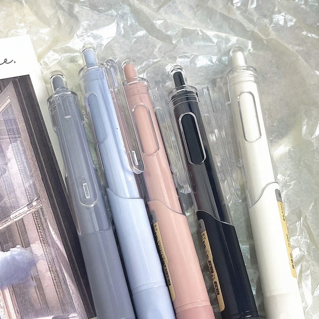 Bút Mực Gel Ngòi 0.5mm Màu Đen Phong Cách Hàn Quốc Thanh Lịch