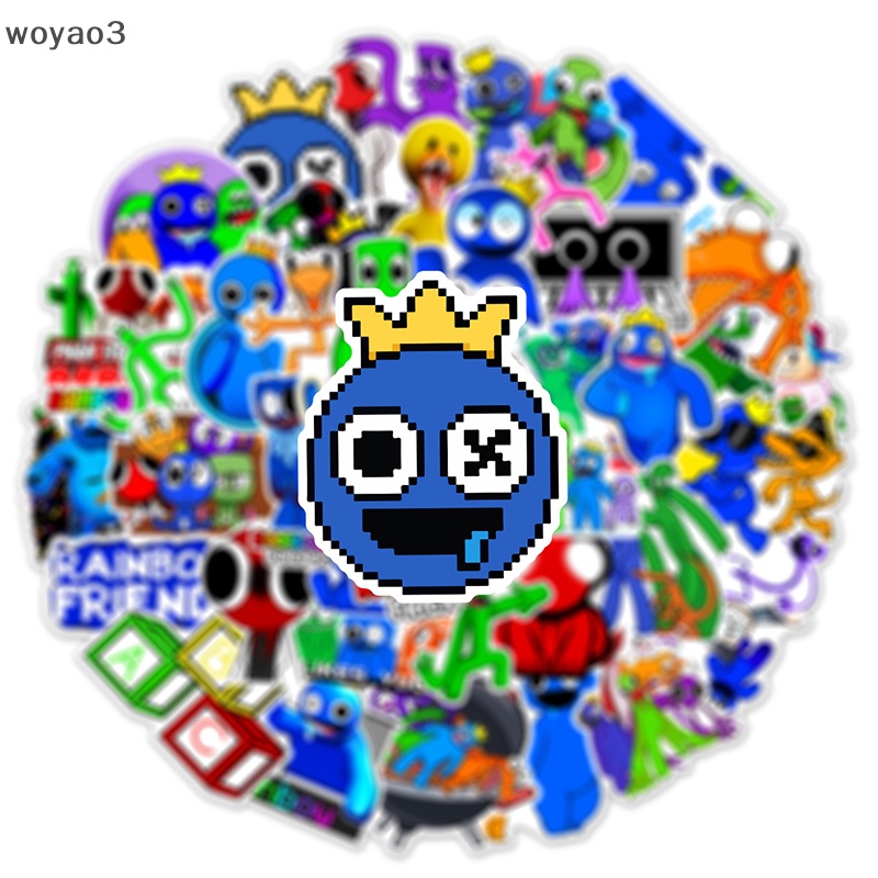 Set 50 Miếng Dán Trang Trí Điện Thoại / Laptop In Hình Trò Chơi Roblox