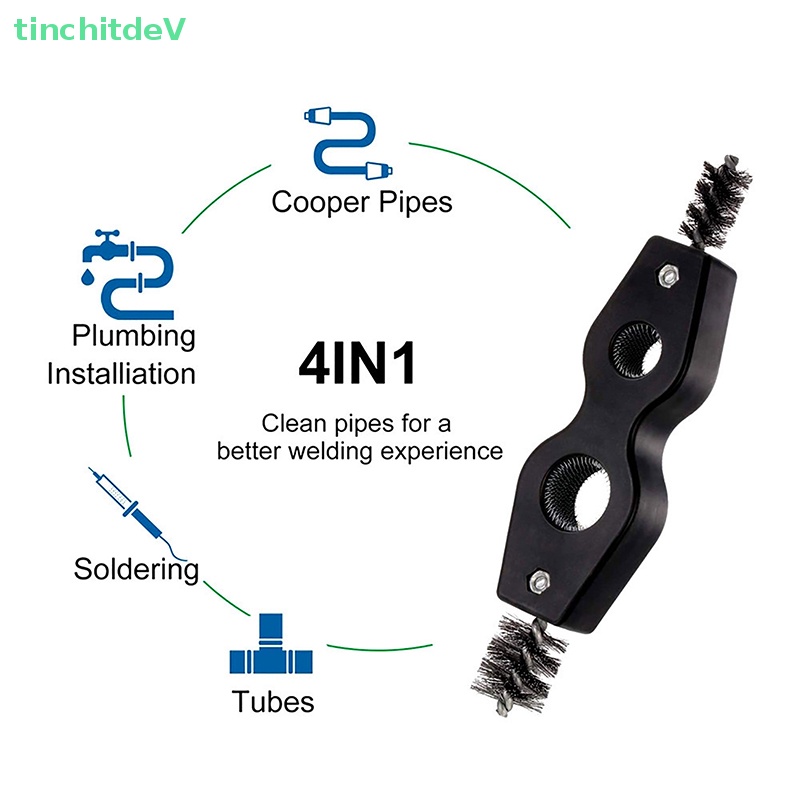 Dụng Cụ Làm Sạch Đường Ống Đồng 4 Trong 1 Màu Xanh Dương