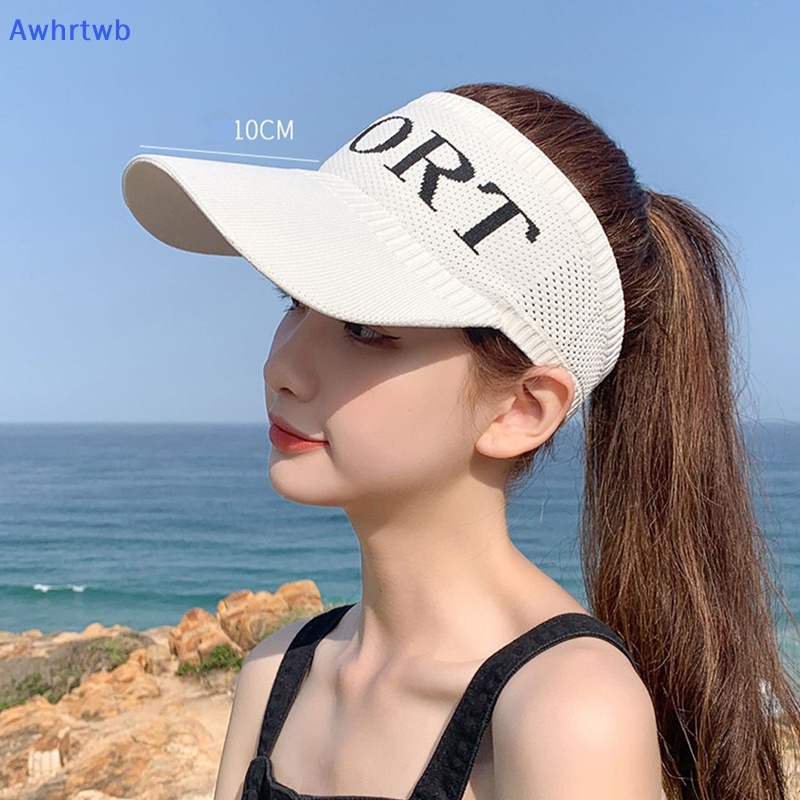 Mũ Lưỡi Trai Hở Chóp Màu Trơn Phong Cách Thể Thao Thời Trang Đi Biển Mùa Hè Cho Nữ Mới