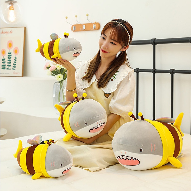 Thú Nhồi Bông Q Hình Cá Mập / Ong / Ong / Ong Xinh Xắn Cho Bé