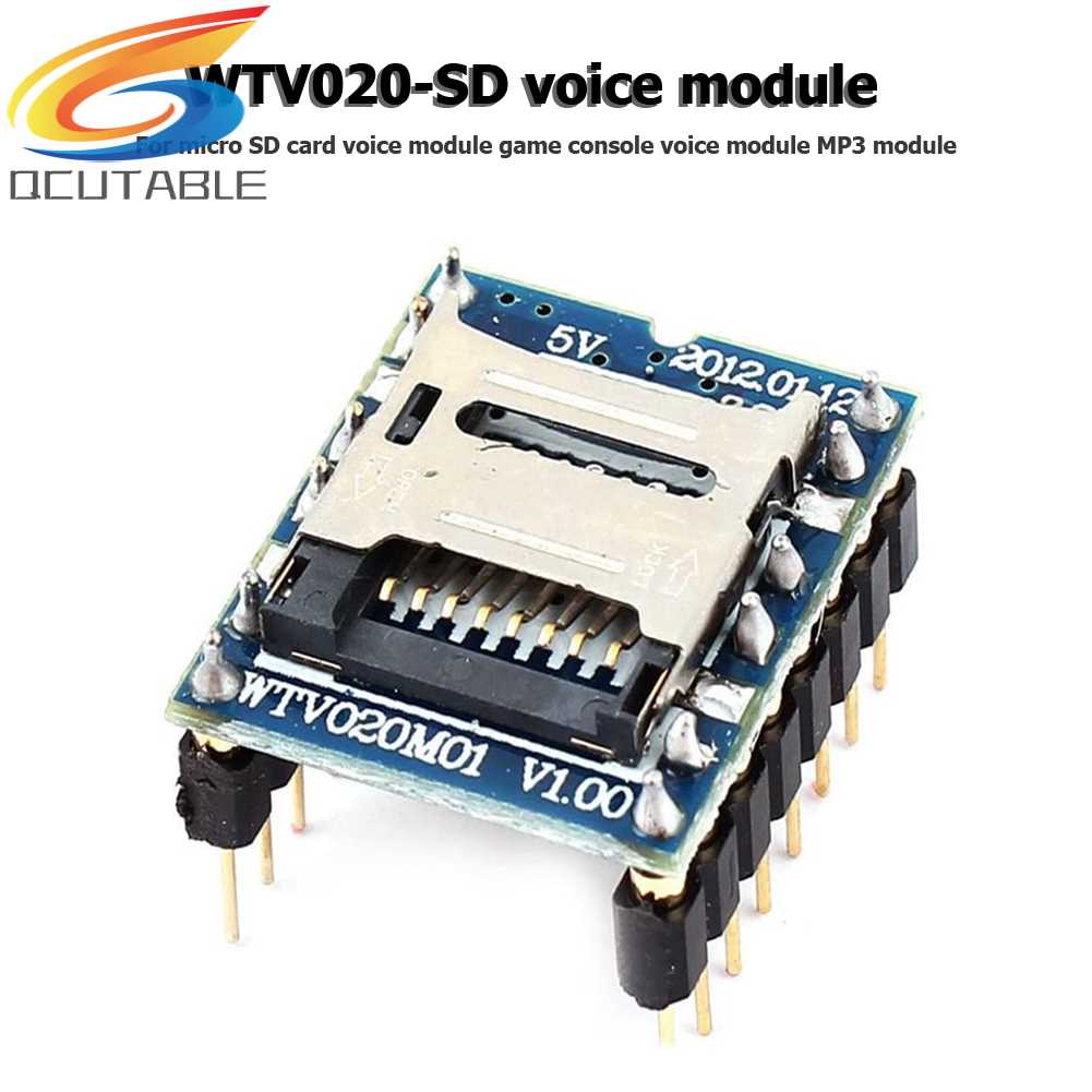 Mô Đun Âm Thanh Thẻ Nhớ SD MP3 WTV020-SD 32M-1GB