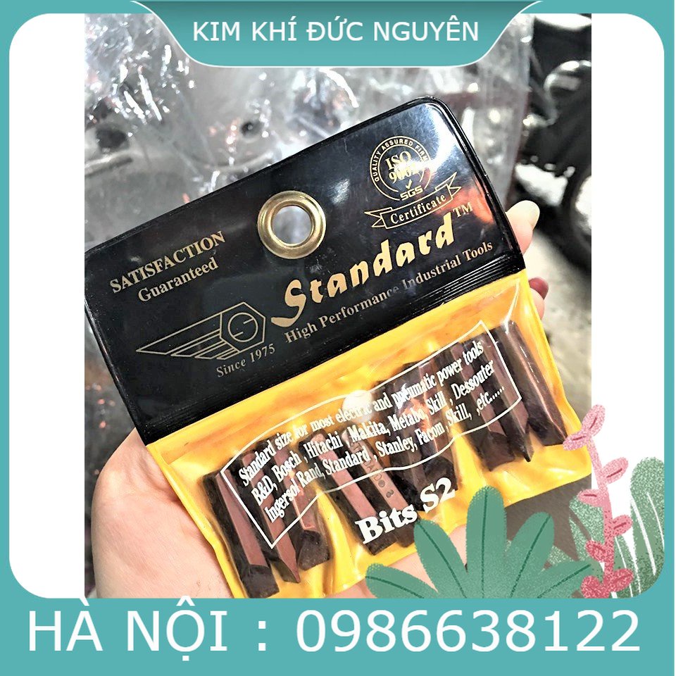 vỉ mũi đóng ngắn 2 cạnh 10 đầu mũi cao cấp