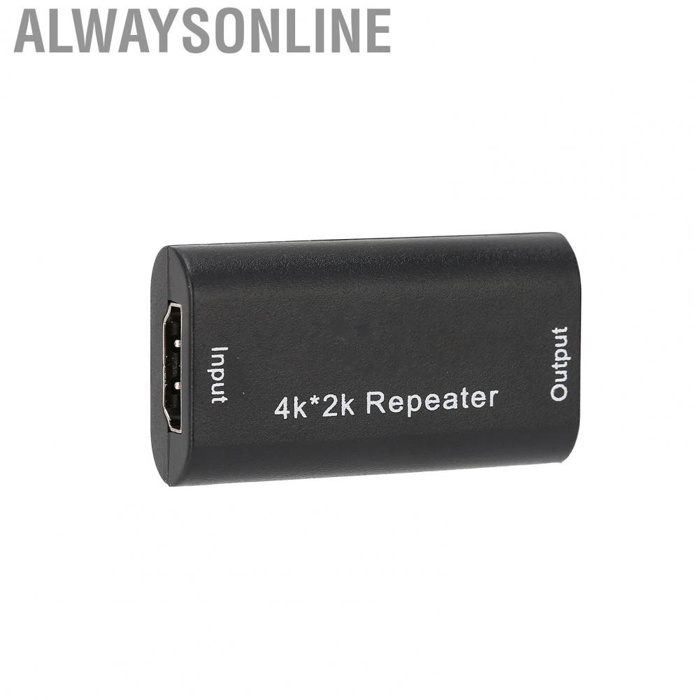 Alwaysonline 4K Full HD 1080p HDMI Cable Signal Repeater Video  Amplifier for HDTV