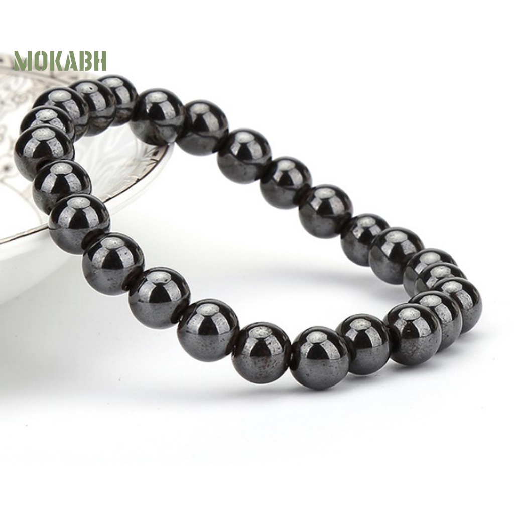 Set 4 Vòng Tay Chuỗi Hạt Đá Mắt Hổ Tự Nhiên 8mm Thời Trang Cho Cặp Đôi