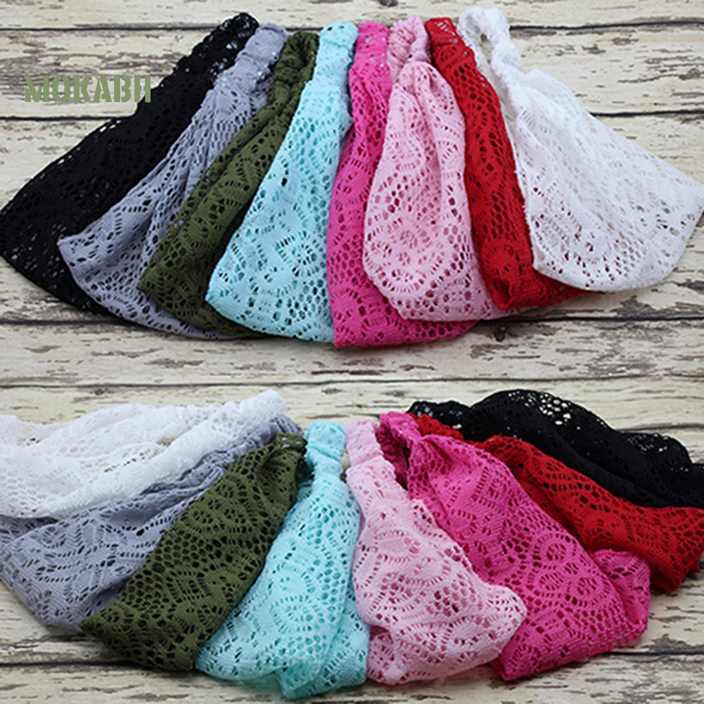 Băng Đô Ren Co Giãn Thời Trang Cho Bé Gái