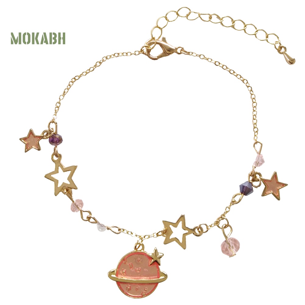 (Hot) Vòng Tay HợP Kim ĐíNh Đá HìNh Ngôi Sao Xinh XắN